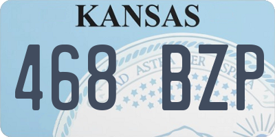 KS license plate 468BZP