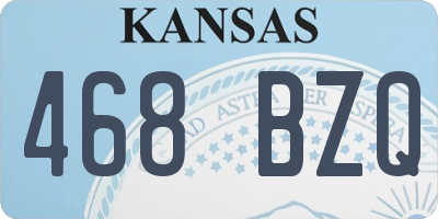 KS license plate 468BZQ