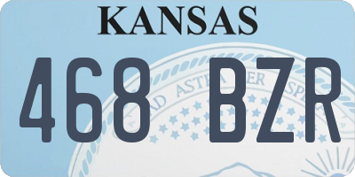 KS license plate 468BZR