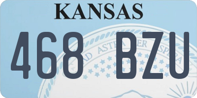 KS license plate 468BZU