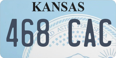 KS license plate 468CAC