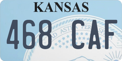 KS license plate 468CAF