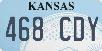 KS license plate 468CDY