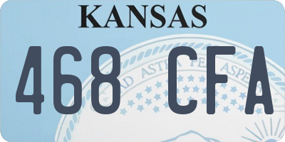 KS license plate 468CFA