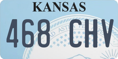 KS license plate 468CHV