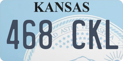 KS license plate 468CKL