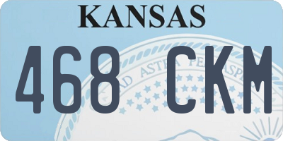 KS license plate 468CKM
