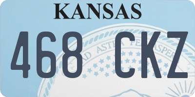 KS license plate 468CKZ
