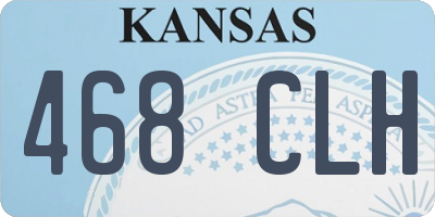 KS license plate 468CLH