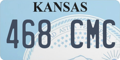 KS license plate 468CMC