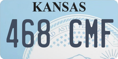 KS license plate 468CMF