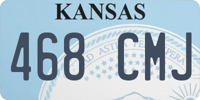 KS license plate 468CMJ