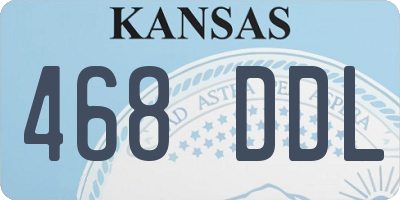 KS license plate 468DDL