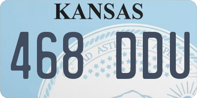 KS license plate 468DDU