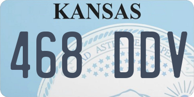 KS license plate 468DDV