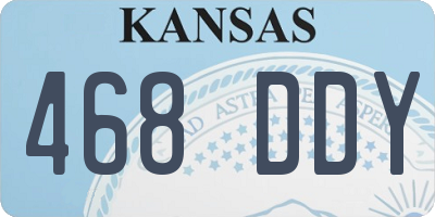 KS license plate 468DDY