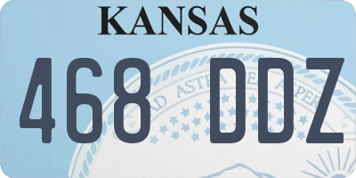 KS license plate 468DDZ