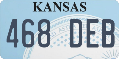 KS license plate 468DEB