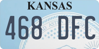 KS license plate 468DFC