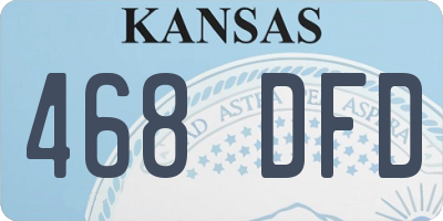 KS license plate 468DFD