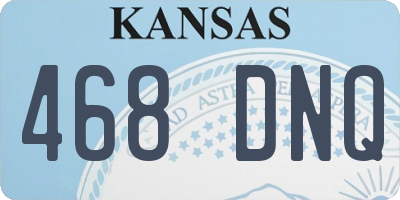 KS license plate 468DNQ