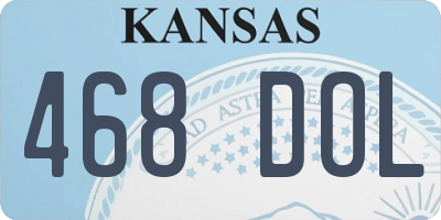 KS license plate 468DOL