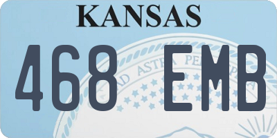 KS license plate 468EMB