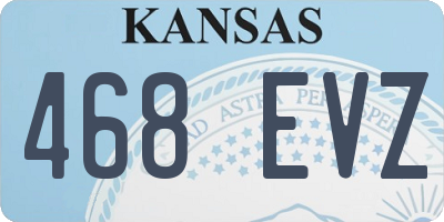 KS license plate 468EVZ