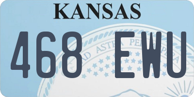 KS license plate 468EWU