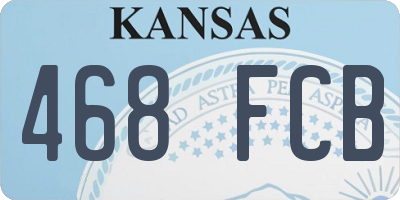 KS license plate 468FCB
