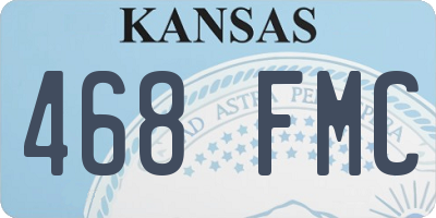KS license plate 468FMC