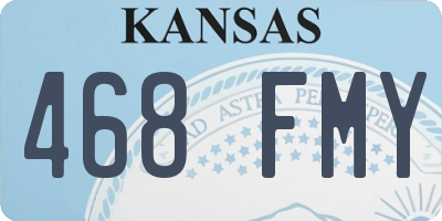 KS license plate 468FMY