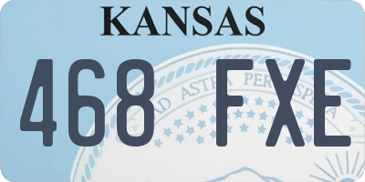KS license plate 468FXE