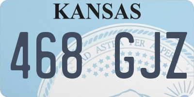 KS license plate 468GJZ