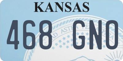 KS license plate 468GNO