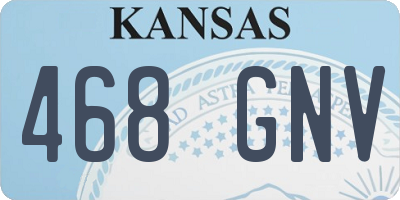 KS license plate 468GNV