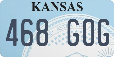 KS license plate 468GOG