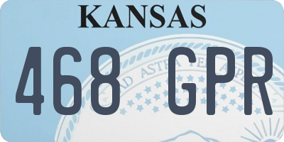 KS license plate 468GPR