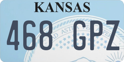 KS license plate 468GPZ