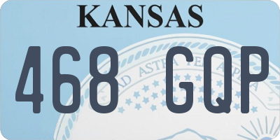 KS license plate 468GQP