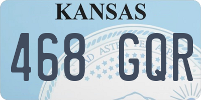 KS license plate 468GQR
