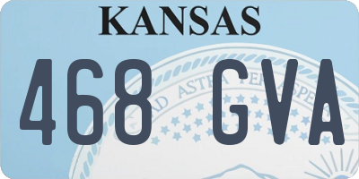 KS license plate 468GVA