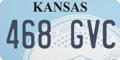 KS license plate 468GVC