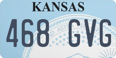 KS license plate 468GVG