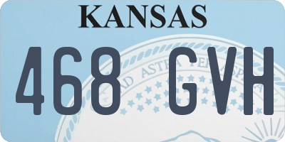 KS license plate 468GVH