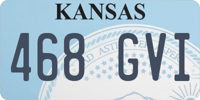 KS license plate 468GVI