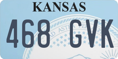 KS license plate 468GVK