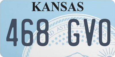 KS license plate 468GVO