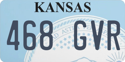 KS license plate 468GVR