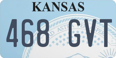 KS license plate 468GVT